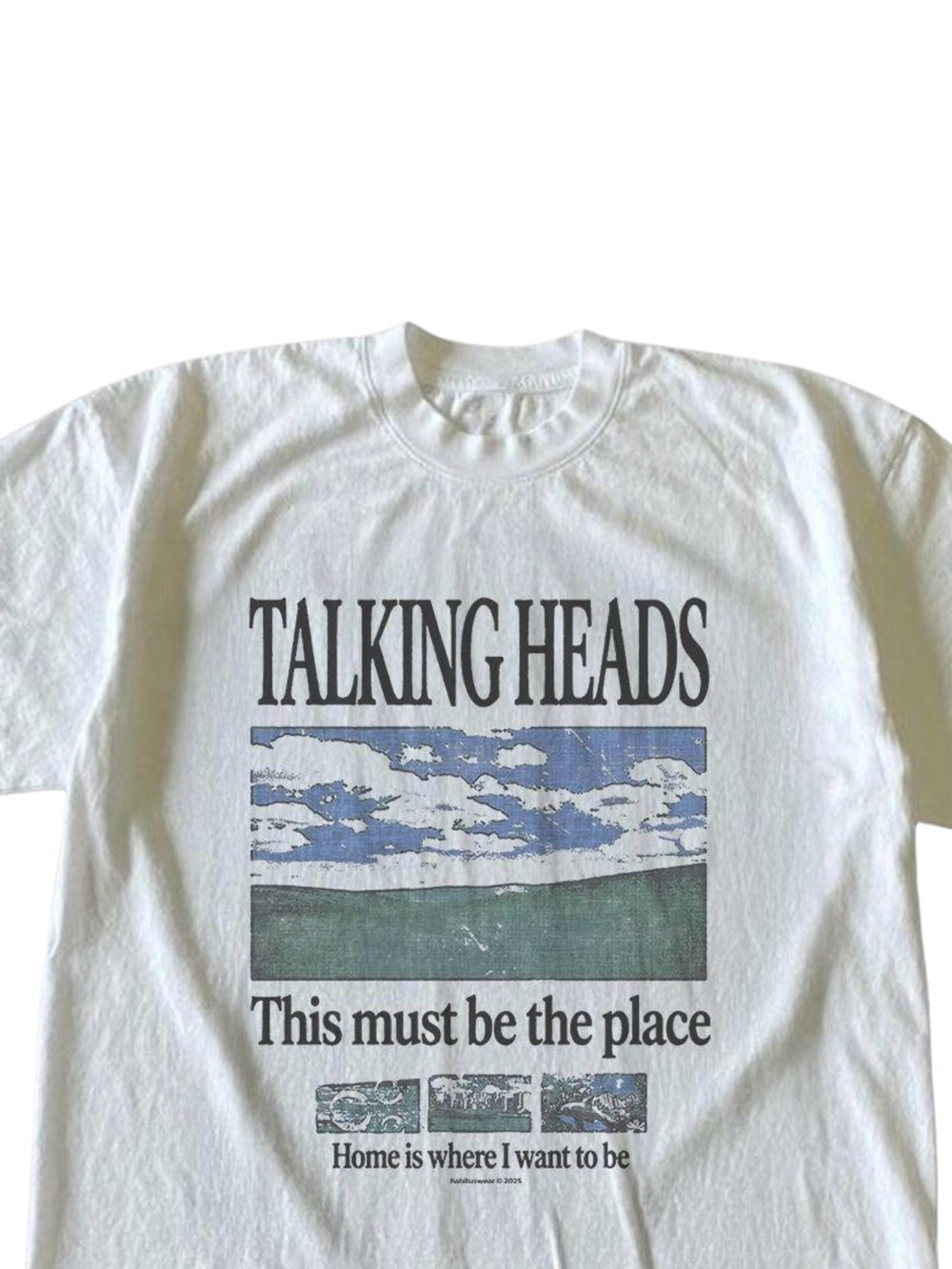 Talking Heads This Must Be The Place White New Wave Rock Graphic T-Shirt - Picture 2 of 5